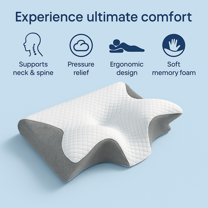 2 in 1 Ergonomic Contour Orthopedic Pillow