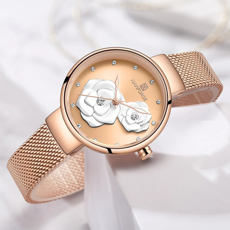 NAVIFORCE Women Watch Top Luxury Brand Steel