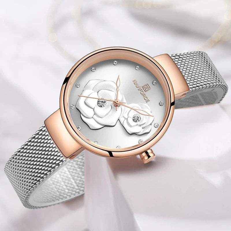 NAVIFORCE Women Watch Top Luxury Brand Steel