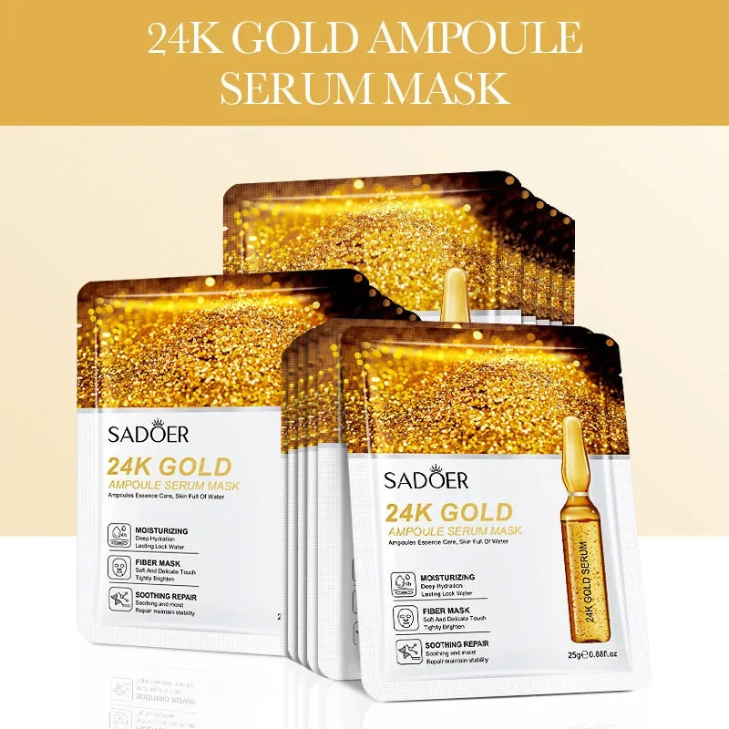 15pcs 24K Facial Mask