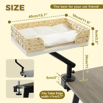 360° Rotatable Cat Bed Stand for