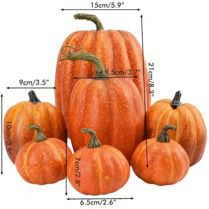 7-Piece Decorative Pumpkin Set 🎃