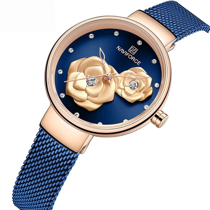 NAVIFORCE Women Watch Top Luxury Brand Steel