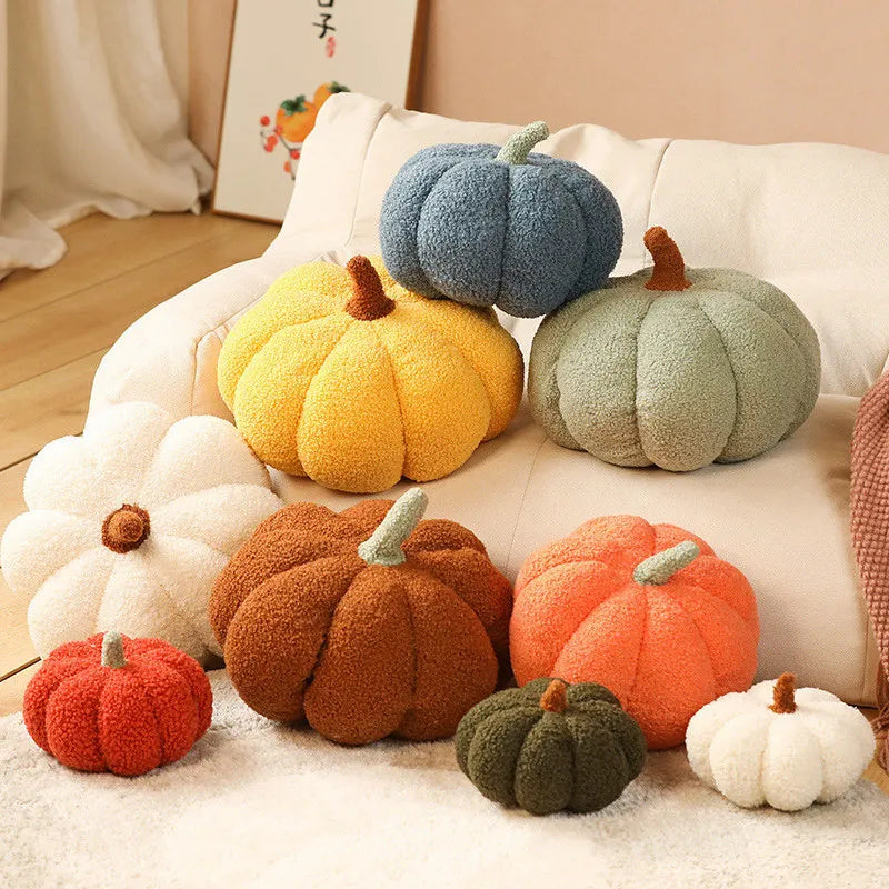 Cute Plush Pumpkin Throw Pillow