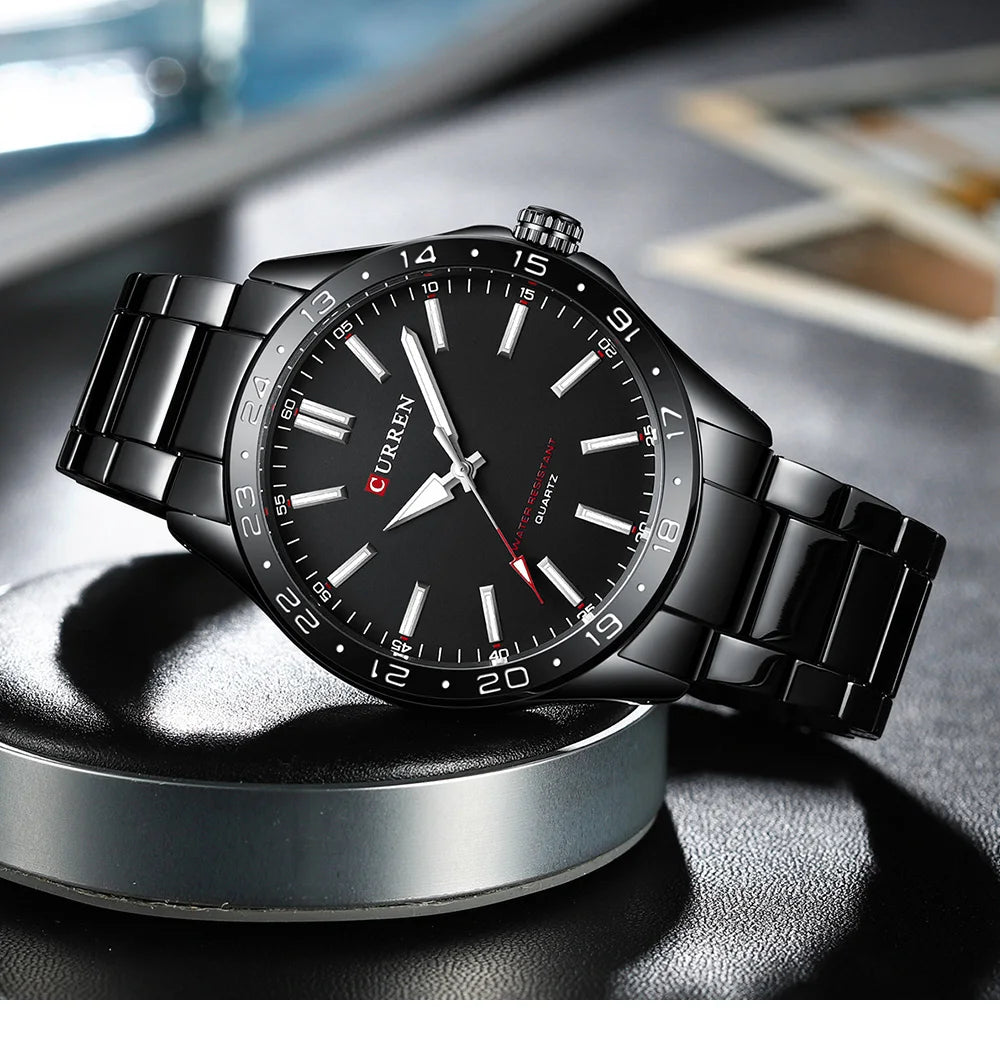 CURREN 8452 Men Ultra Thin Quartz Watch