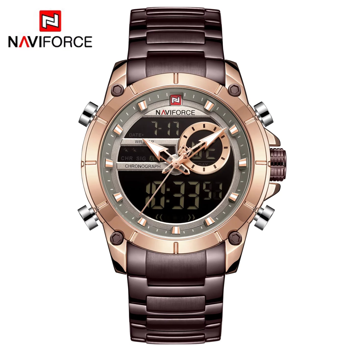 NAVIFORCE 9163 Luxury Original Sport Wrist Watch For Men