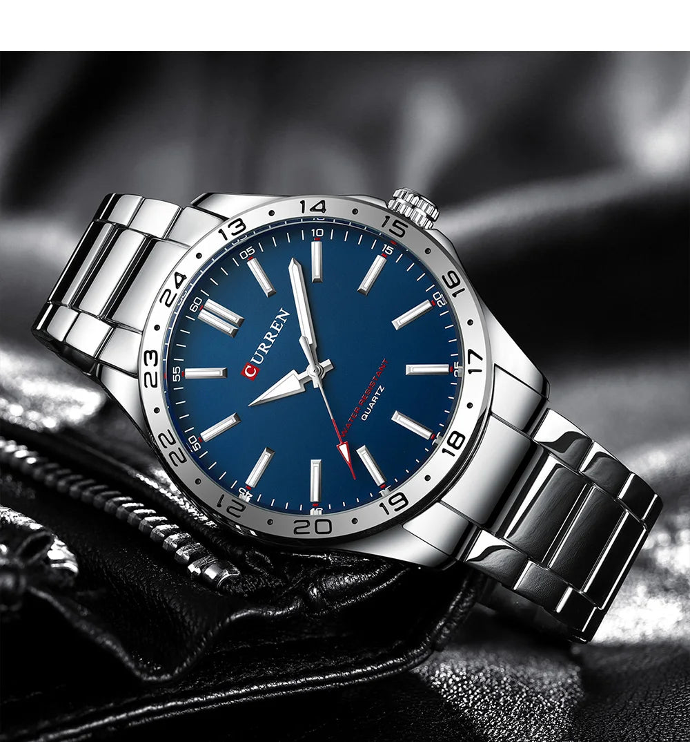 CURREN 8452 Men Ultra Thin Quartz Watch