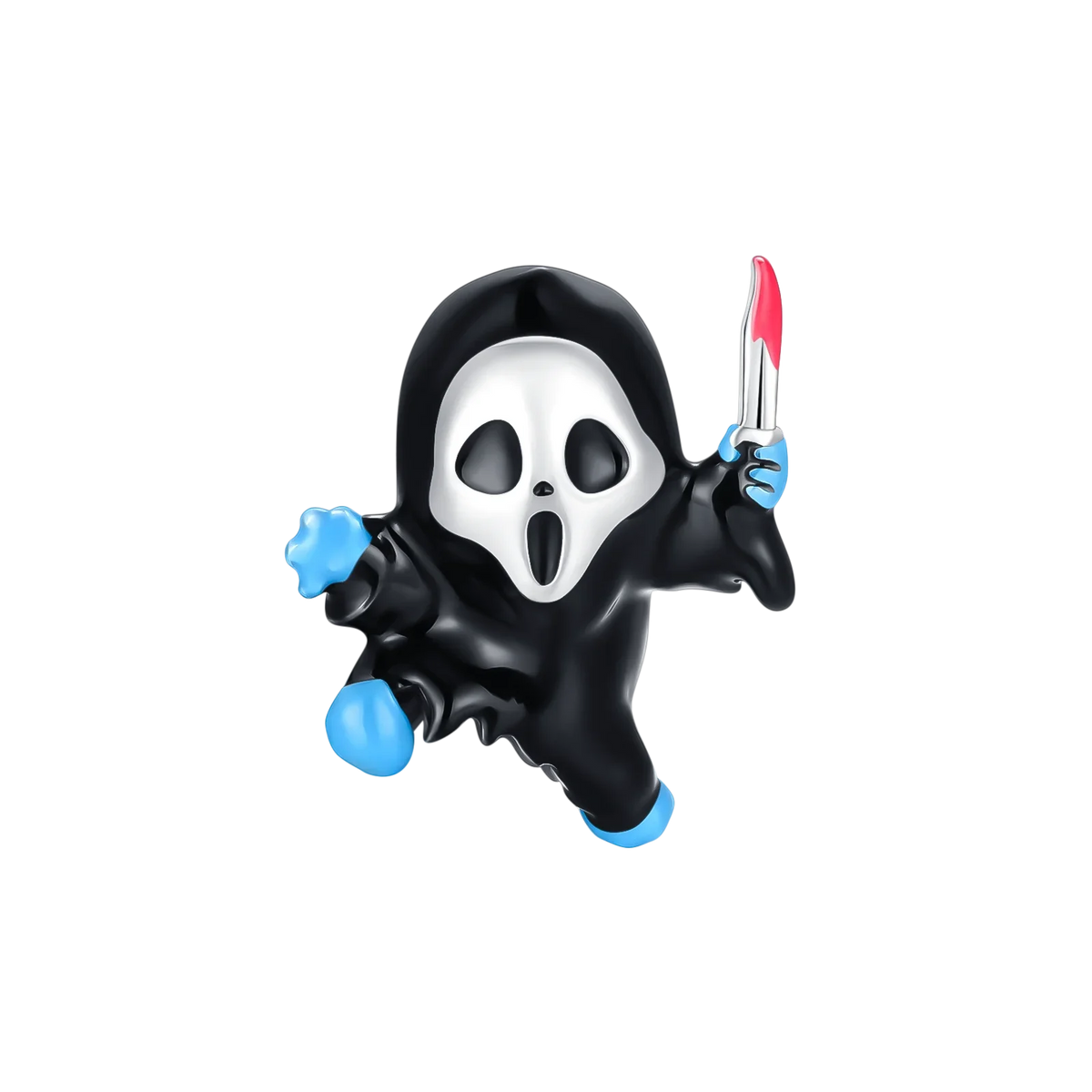 Original Charms Bead 925 Sterling Silver Horror Nun Grim Reaper Poison Apple Halloween Pendants Fit Bracelet DIY Jewelry Marking