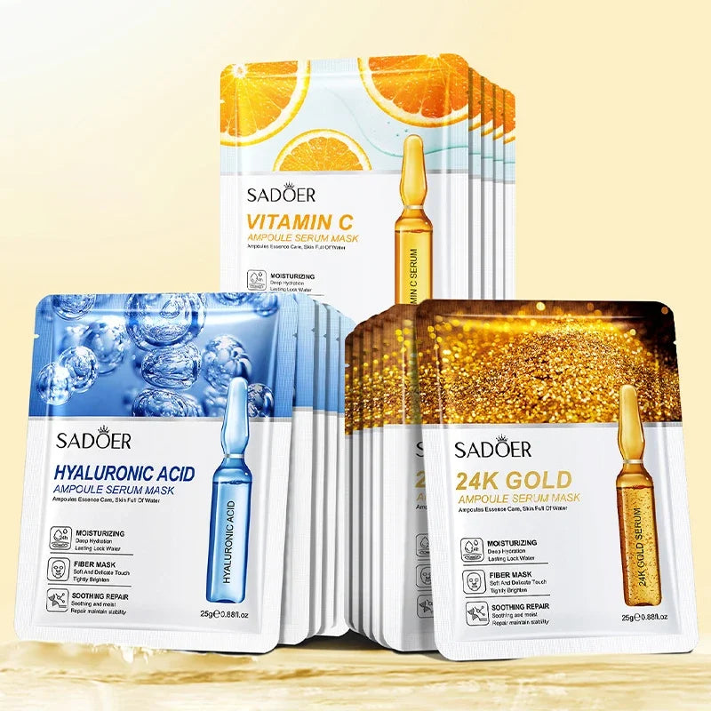 15pcs 24K Facial Mask