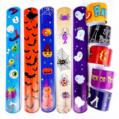 20/50Pcs Halloween Christmas Pattern Wristband Decoration Toys Kids Birthday Party Gifts Pinata Filler New Year's Party Favors