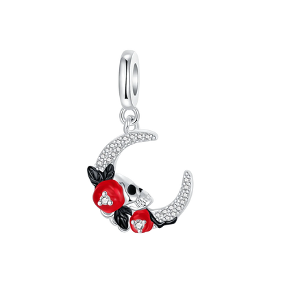 Original Charms Bead 925 Sterling Silver Horror Nun Grim Reaper Poison Apple Halloween Pendants Fit Bracelet DIY Jewelry Marking