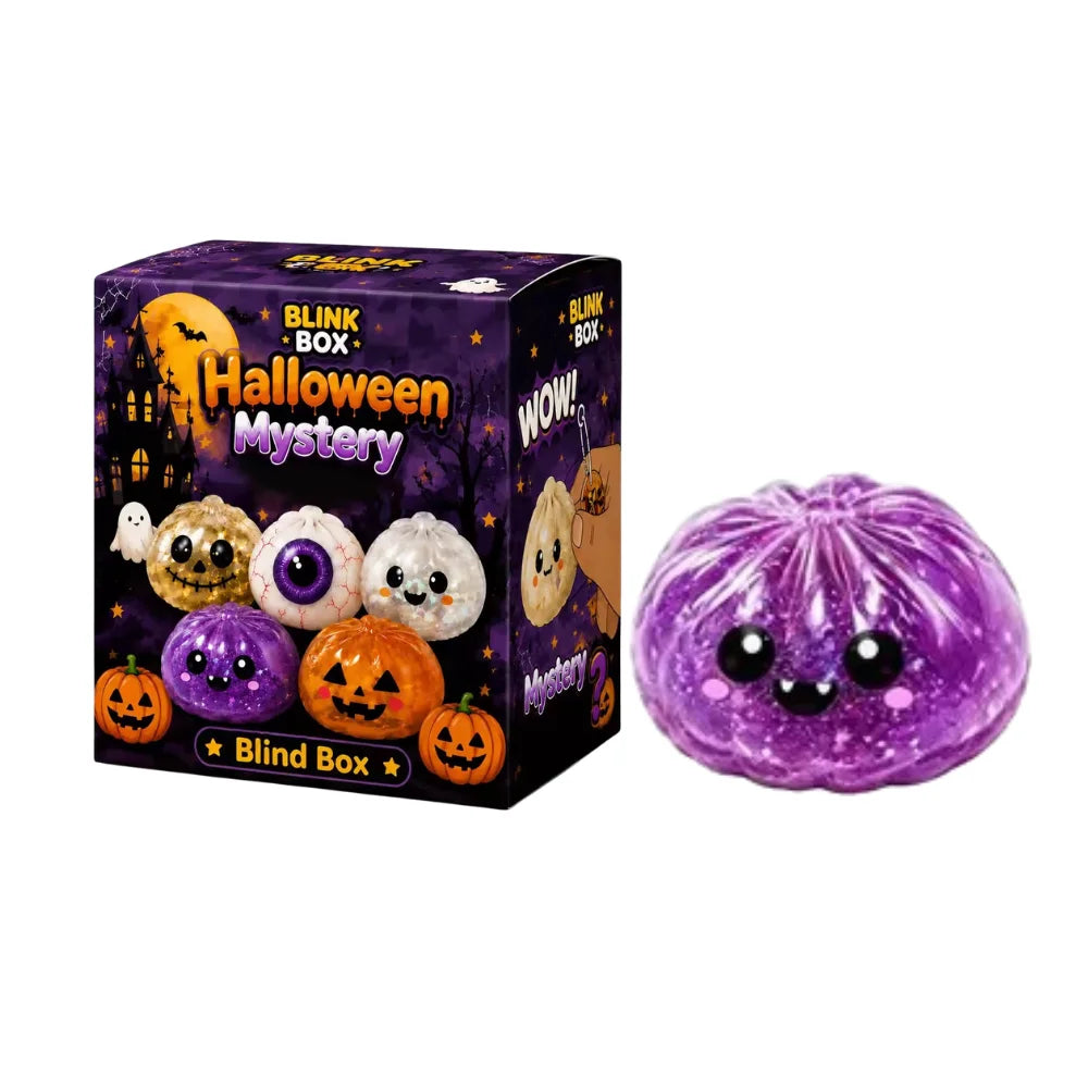 New Halloween Ghost DumplingsToy Soft Slow Resilience Squishy Toy Fidget Steamed Stuffed Bun Squishy Pinch Le