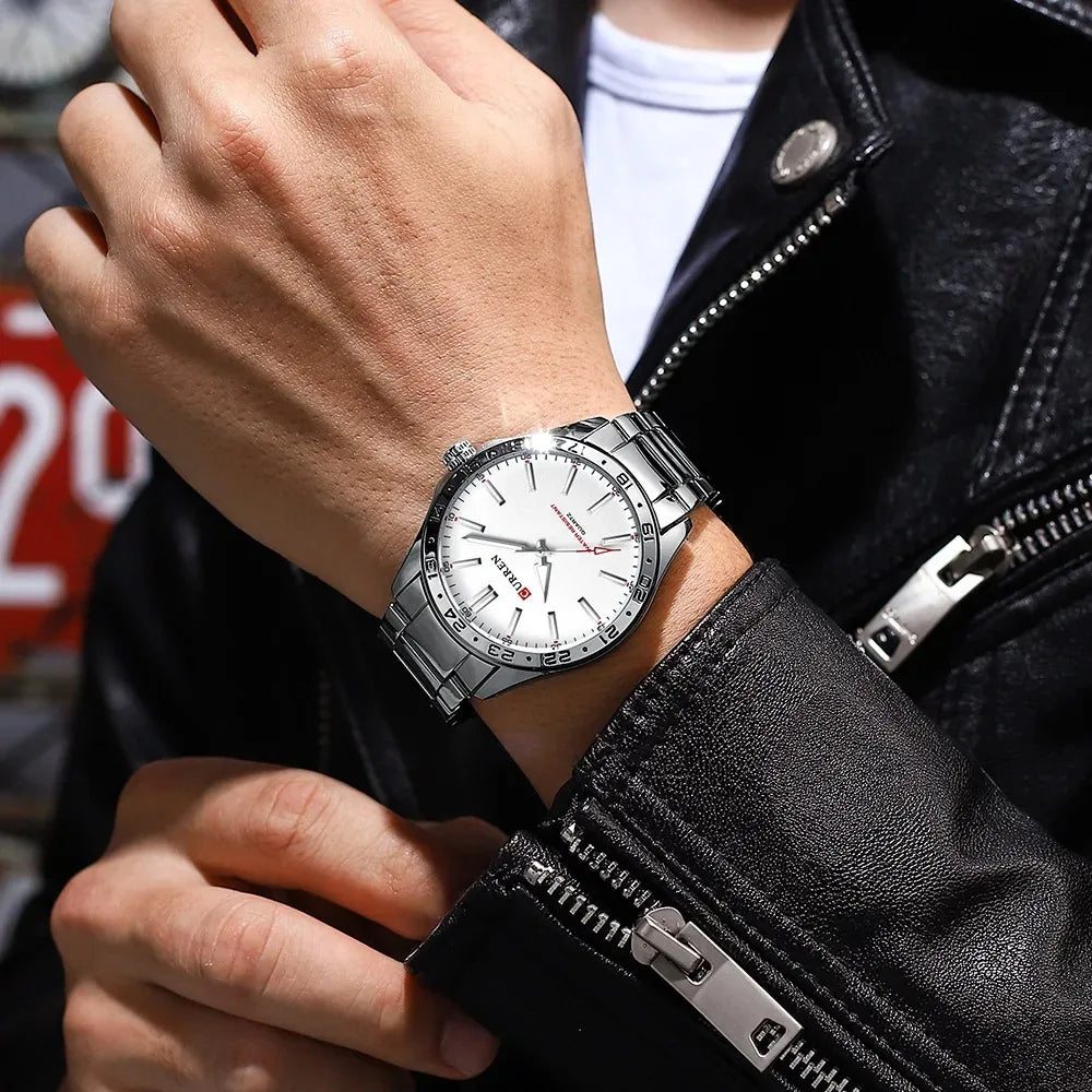 CURREN 8452 Men Ultra Thin Quartz Watch