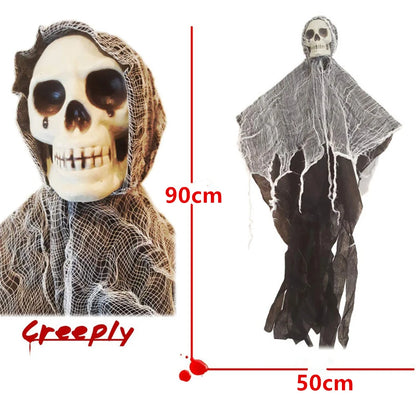 Hanging Horror Skull Decoration 💀