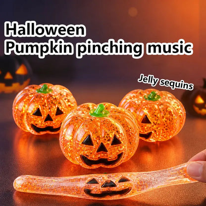 Cute Halloween Pumpkin Squishy Toy - Slow Rebound Stress Relief Ball, Soft ASMR Fidget Sensory Prop for Party Favors, Funny Prank Gift for Adults Kids