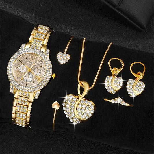 Quartz Gold Luxury Set For Women