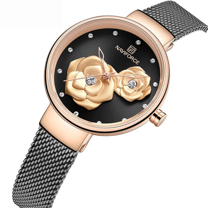 NAVIFORCE Women Watch Top Luxury Brand Steel