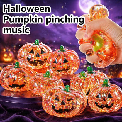 Cute Halloween Pumpkin Squishy Toy - Slow Rebound Stress Relief Ball, Soft ASMR Fidget Sensory Prop for Party Favors, Funny Prank Gift for Adults Kids
