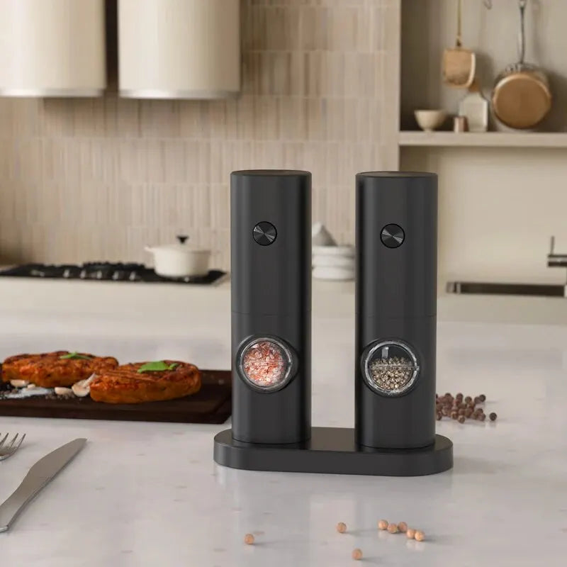 Electric Automatic Spices Grinder With LED Light
