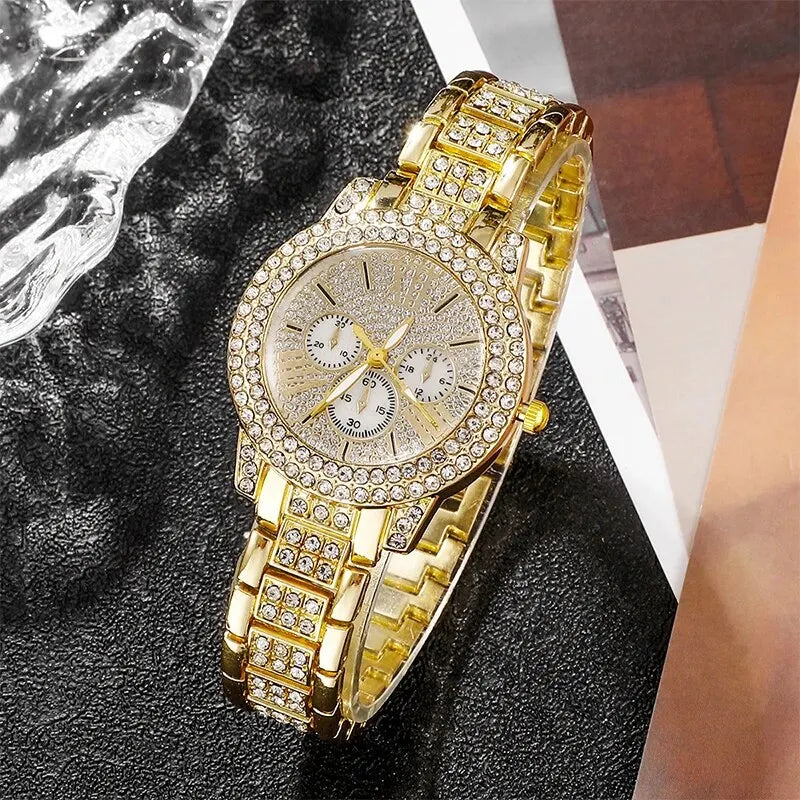 Quartz Gold Luxury Set For Women