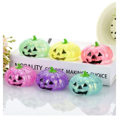 Cute Halloween Pumpkin Squishy Toy - Slow Rebound Stress Relief Ball, Soft ASMR Fidget Sensory Prop for Party Favors, Funny Prank Gift for Adults Kids