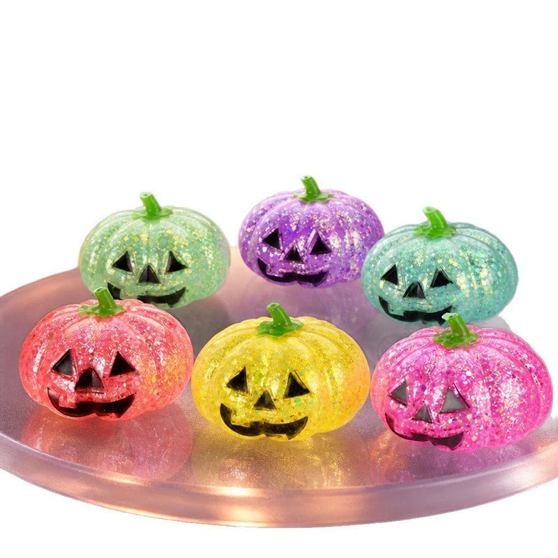 Cute Halloween Pumpkin Squishy Toy - Slow Rebound Stress Relief Ball, Soft ASMR Fidget Sensory Prop for Party Favors, Funny Prank Gift for Adults Kids