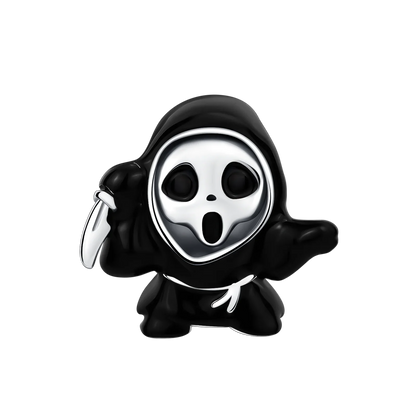 Original Charms Bead 925 Sterling Silver Horror Nun Grim Reaper Poison Apple Halloween Pendants Fit Bracelet DIY Jewelry Marking