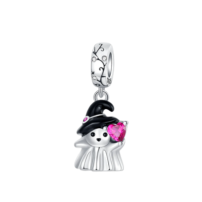 Original Charms Bead 925 Sterling Silver Horror Nun Grim Reaper Poison Apple Halloween Pendants Fit Bracelet DIY Jewelry Marking