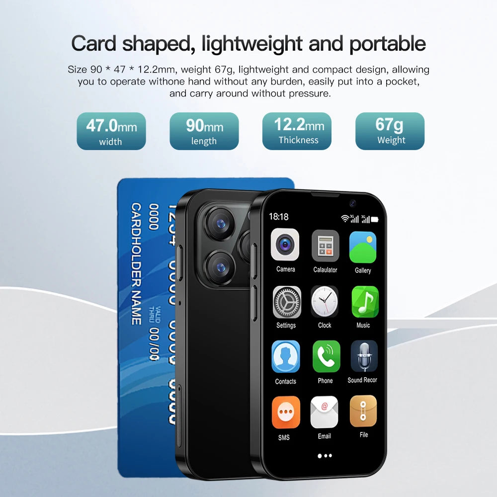 SERVO 16SE Mini Smartphone 16GB ROM Android 9.0 Wifi Dual SIM