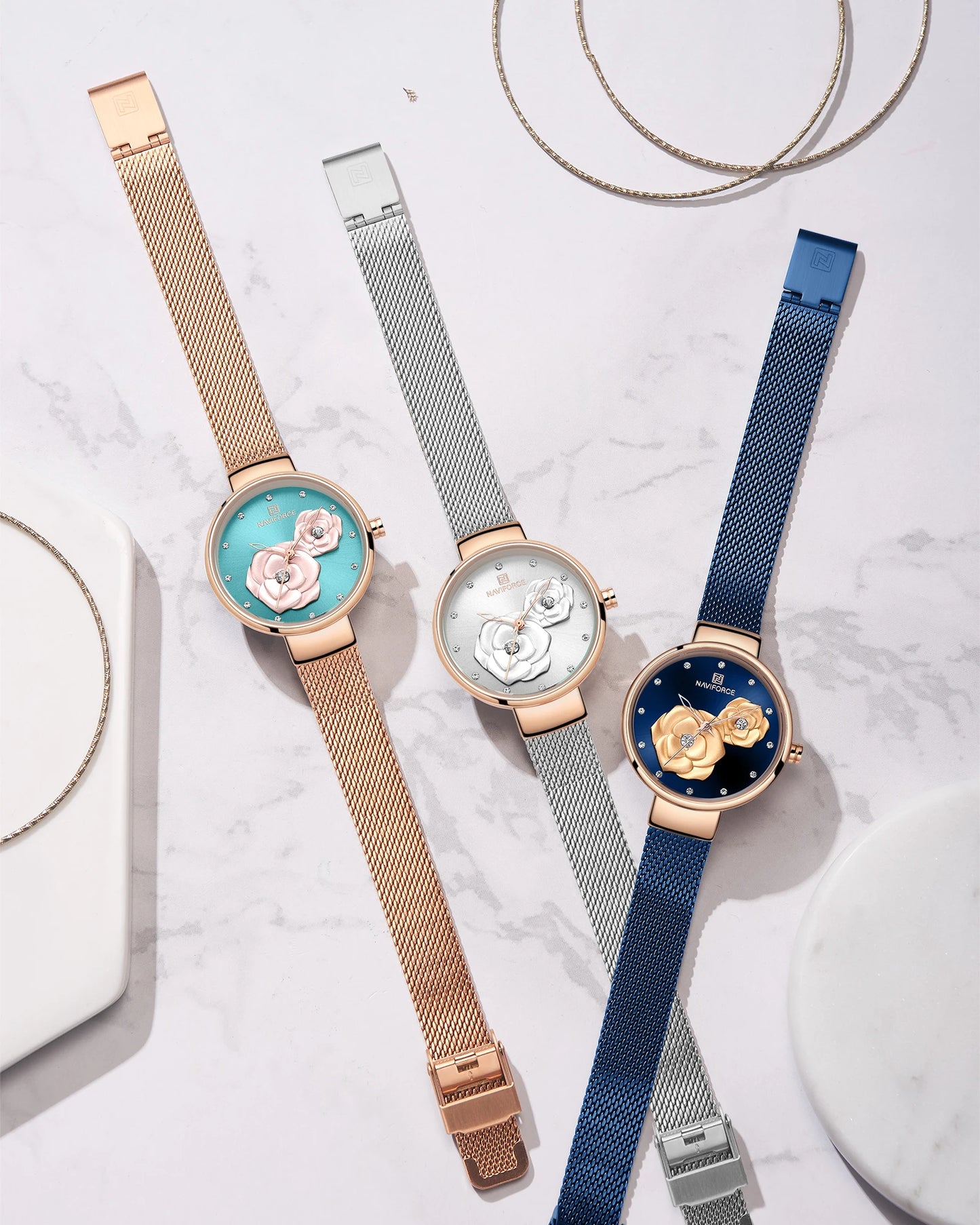 NAVIFORCE Women Watch Top Luxury Brand Steel