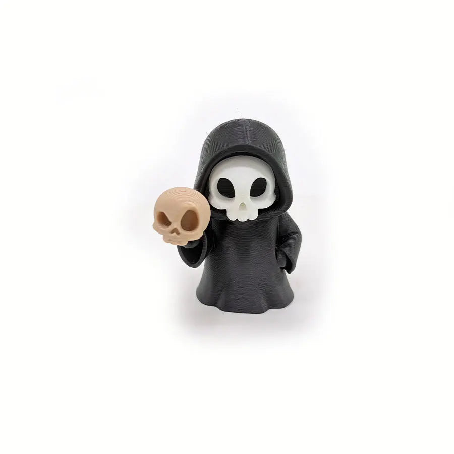 Gothic Grim Reaper Figurines, Cute Skeleton Desk Decor, Skeleton Statue, Spooky Small Halloween Ornament, Halloween Gift