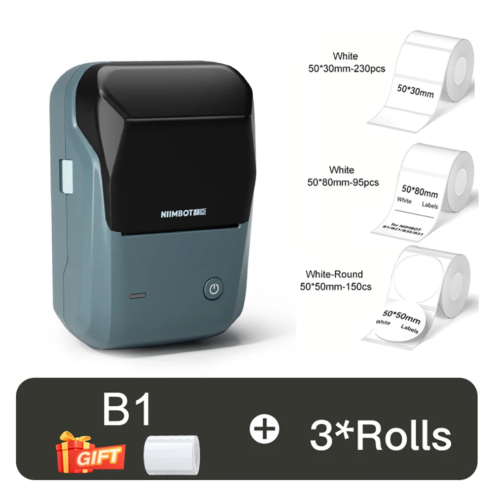NIIMBOT B1 Portable Thermal Printer Compatible with Smartphones & PC
