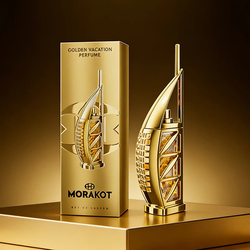MORAKOT Golden Vacation Unisex Perfume Long Lasting 75ml Eau De Toilette Gender Neutral Fresh Scent For Men Women Gift