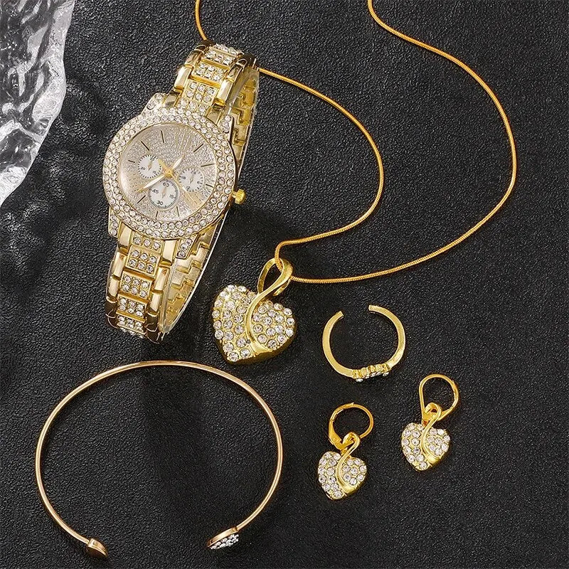 Quartz Gold Luxury Set For Women