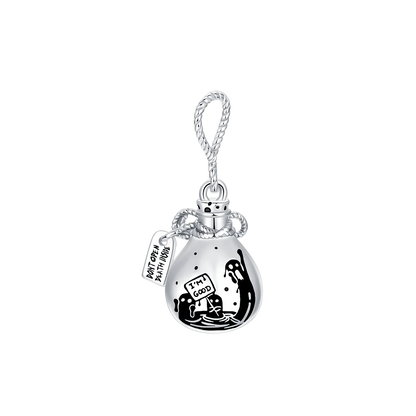 Original Charms Bead 925 Sterling Silver Horror Nun Grim Reaper Poison Apple Halloween Pendants Fit Bracelet DIY Jewelry Marking