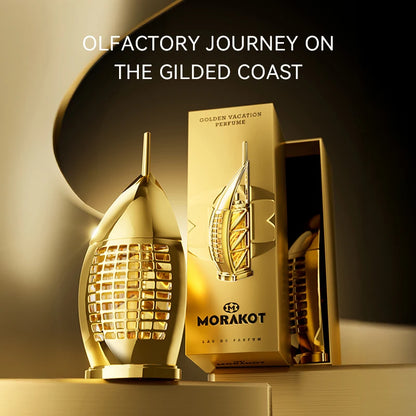 MORAKOT Golden Vacation Unisex Perfume Long Lasting 75ml Eau De Toilette Gender Neutral Fresh Scent For Men Women Gift