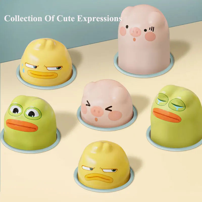 Duck/Frog/Pig Baby Toy Montessori Learning Game Educational Puzzle Gift