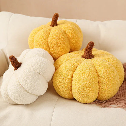 Cute Plush Pumpkin Throw Pillow
