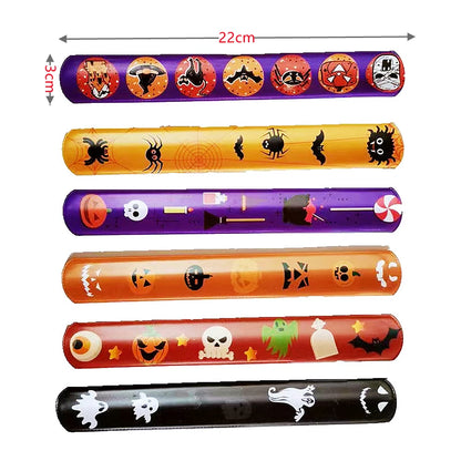 20/50Pcs Halloween Christmas Pattern Wristband Decoration Toys Kids Birthday Party Gifts Pinata Filler New Year's Party Favors