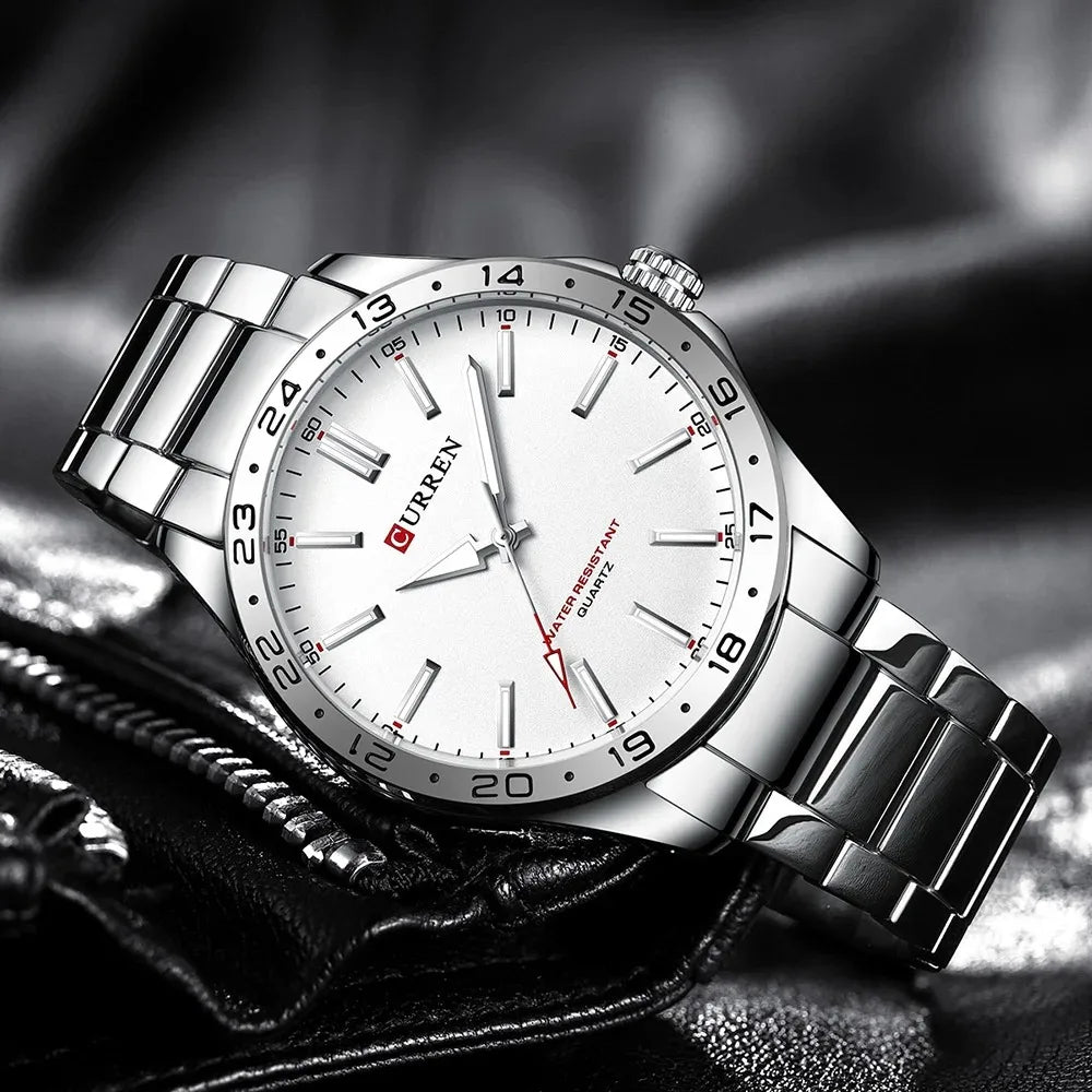 CURREN 8452 Men Ultra Thin Quartz Watch