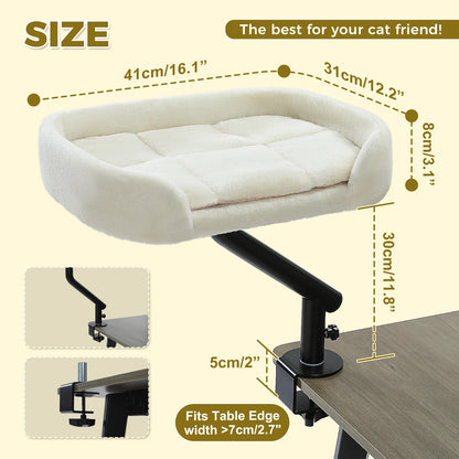 360° Rotating Cat Desk Bed 🐱
