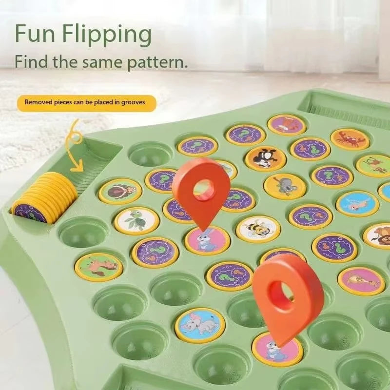 Animal Flip Chess Fun Memory Game Parent-Child