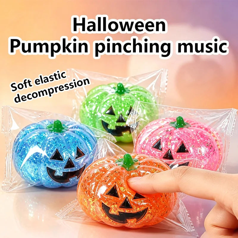 Cute Halloween Pumpkin Squishy Toy - Slow Rebound Stress Relief Ball, Soft ASMR Fidget Sensory Prop for Party Favors, Funny Prank Gift for Adults Kids