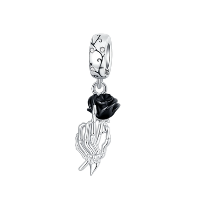 Original Charms Bead 925 Sterling Silver Horror Nun Grim Reaper Poison Apple Halloween Pendants Fit Bracelet DIY Jewelry Marking