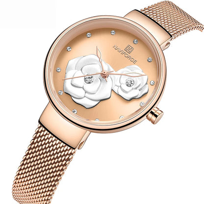 NAVIFORCE Women Watch Top Luxury Brand Steel