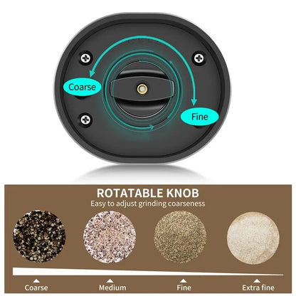 Electric Automatic Mill Pepper And Salt Grinder With LED Light
