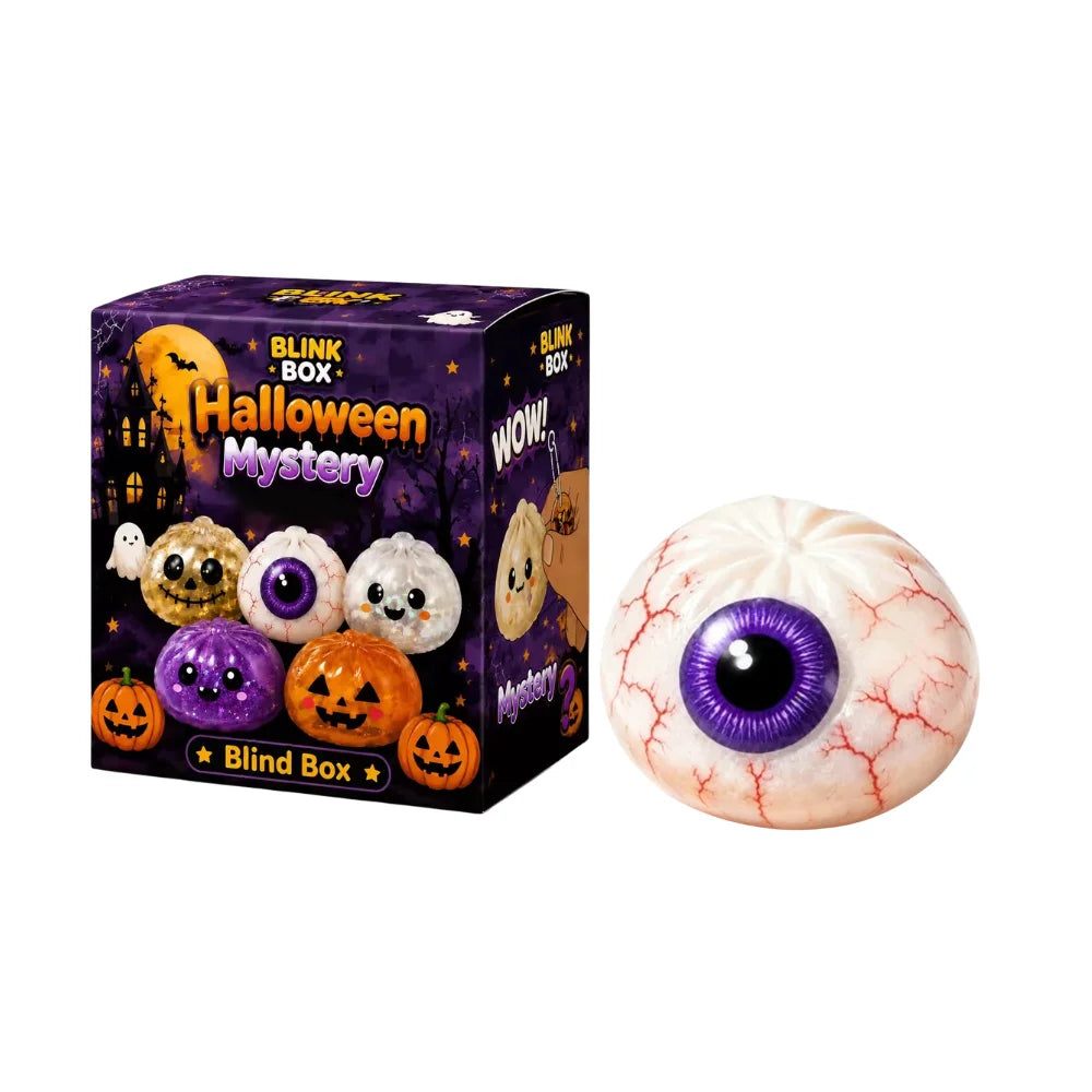 New Halloween Ghost DumplingsToy Soft Slow Resilience Squishy Toy Fidget Steamed Stuffed Bun Squishy Pinch Le
