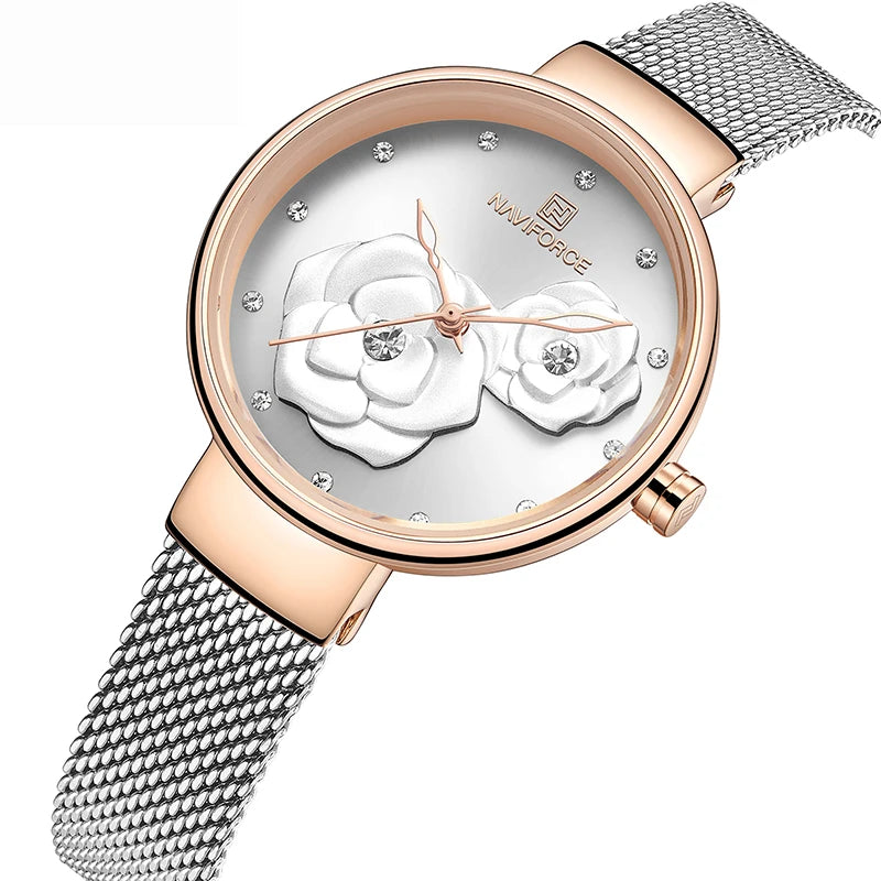 NAVIFORCE Women Watch Top Luxury Brand Steel
