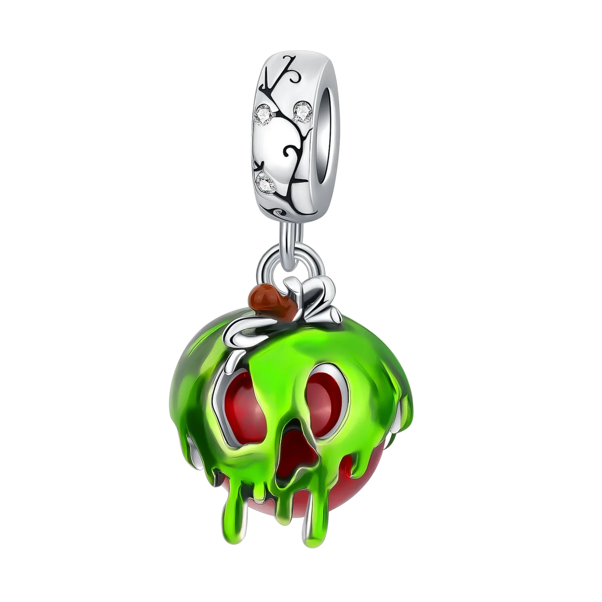Original Charms Bead 925 Sterling Silver Horror Nun Grim Reaper Poison Apple Halloween Pendants Fit Bracelet DIY Jewelry Marking