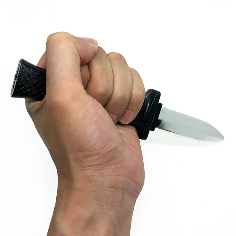 Halloween Decorations Plastic Retractable Knife Halloween Party Children's Fun Props Birthday Halloween Gift Fake